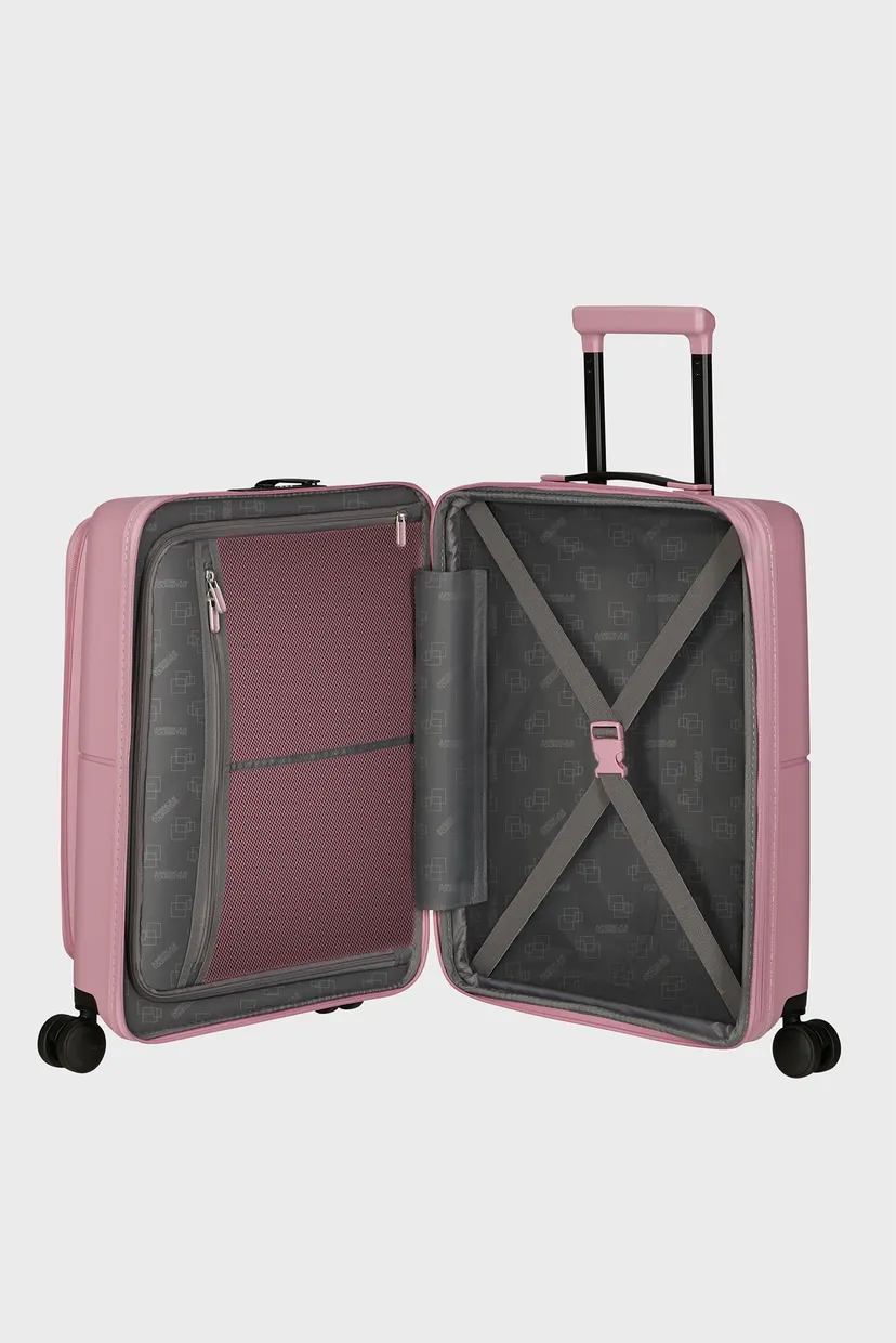 Женский розовый чемодан 55 см DASHPOP LILAS PINK 4