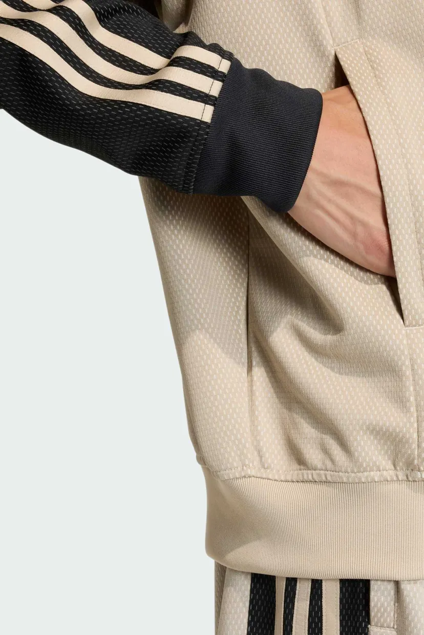 Мужская бежевая спортивная кофта LOOSE MESH 5