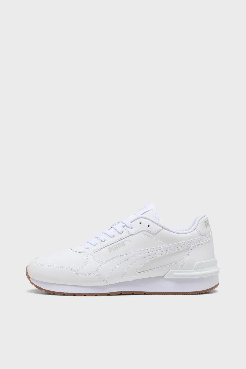 Белые кожаные кроссовки ST Runner v4 Leather Sneakers Unisex 3