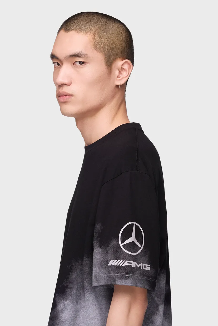 Чорна футболка з візерунком Y-3 MERCEDES - AMG PETRONAS FORMULA 1 TEAM TOUR (унісекс) 5