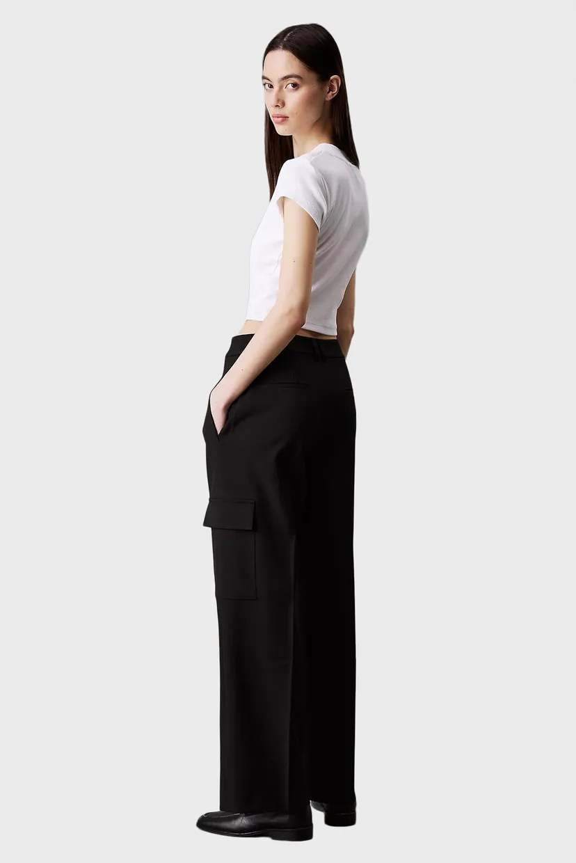 Женские черные карго RELAXED LEG TAILORED 3