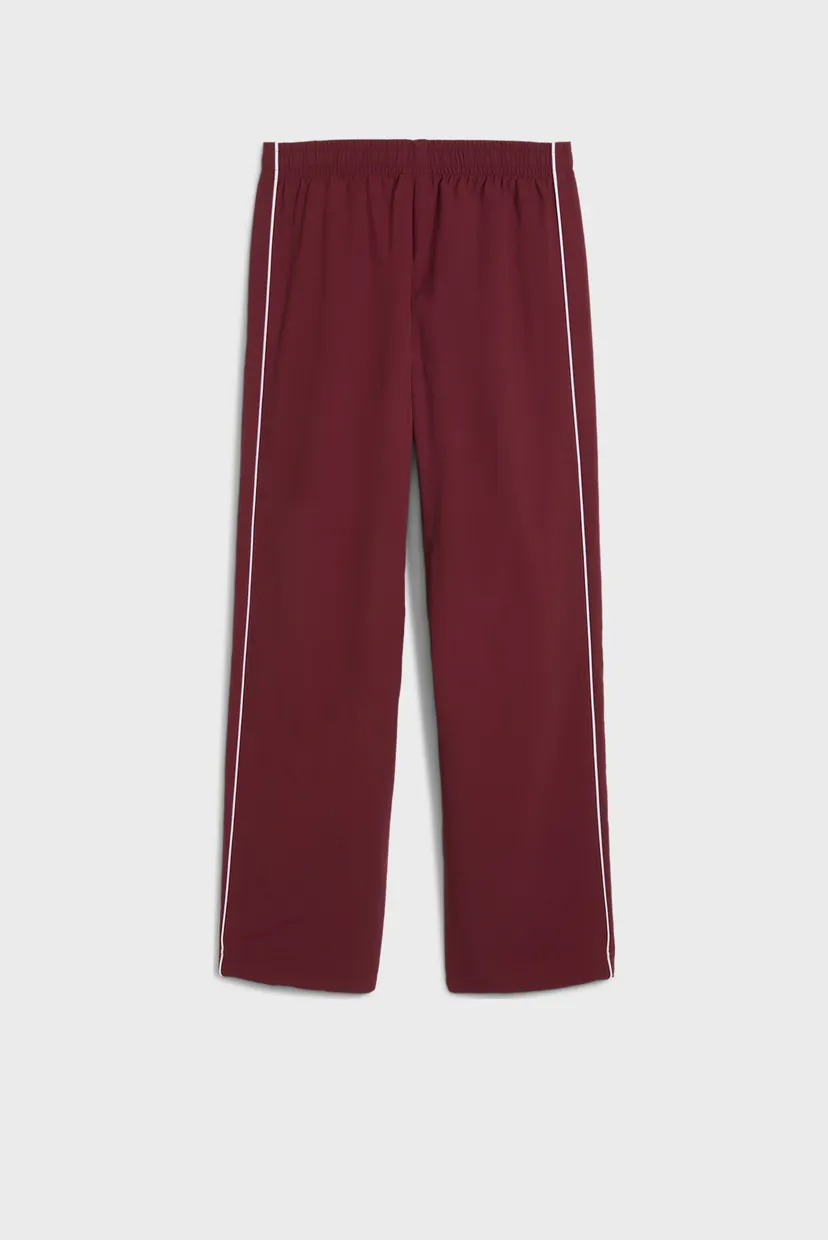 Детские бордовые спортивные брюки Super PUMA T7 Woven Pants Youth 5