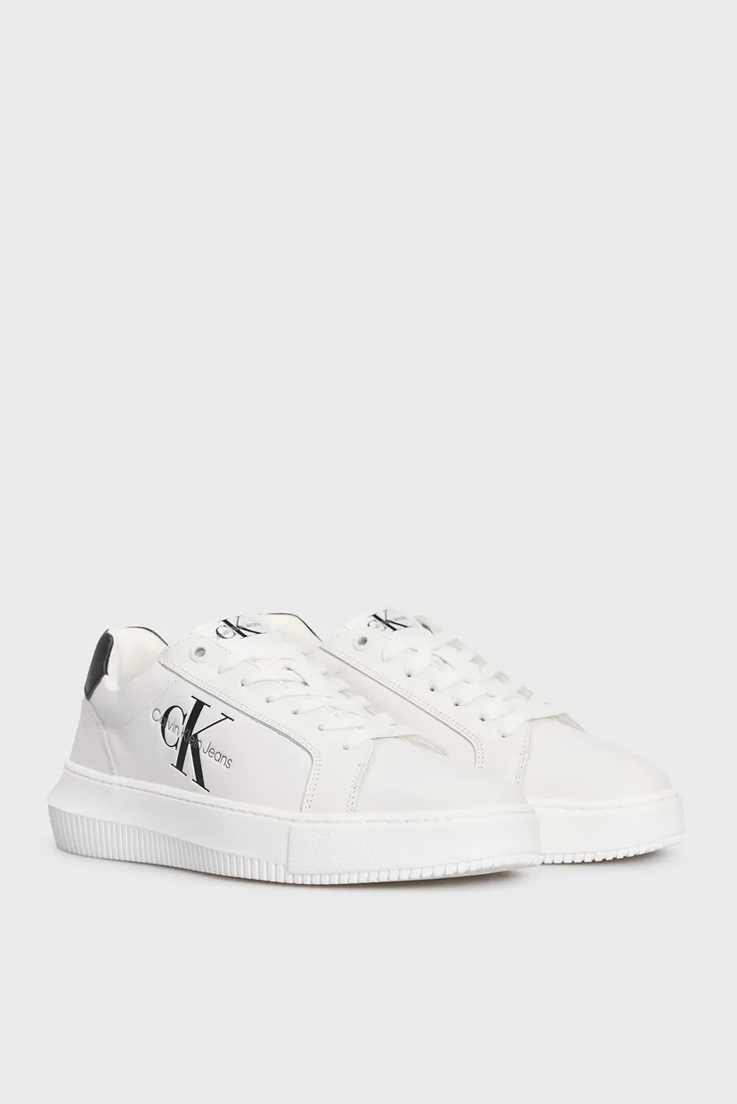 Жіночі білі шкіряні снікерси CHUNKY CUPSOLE MONO LTH WN 3