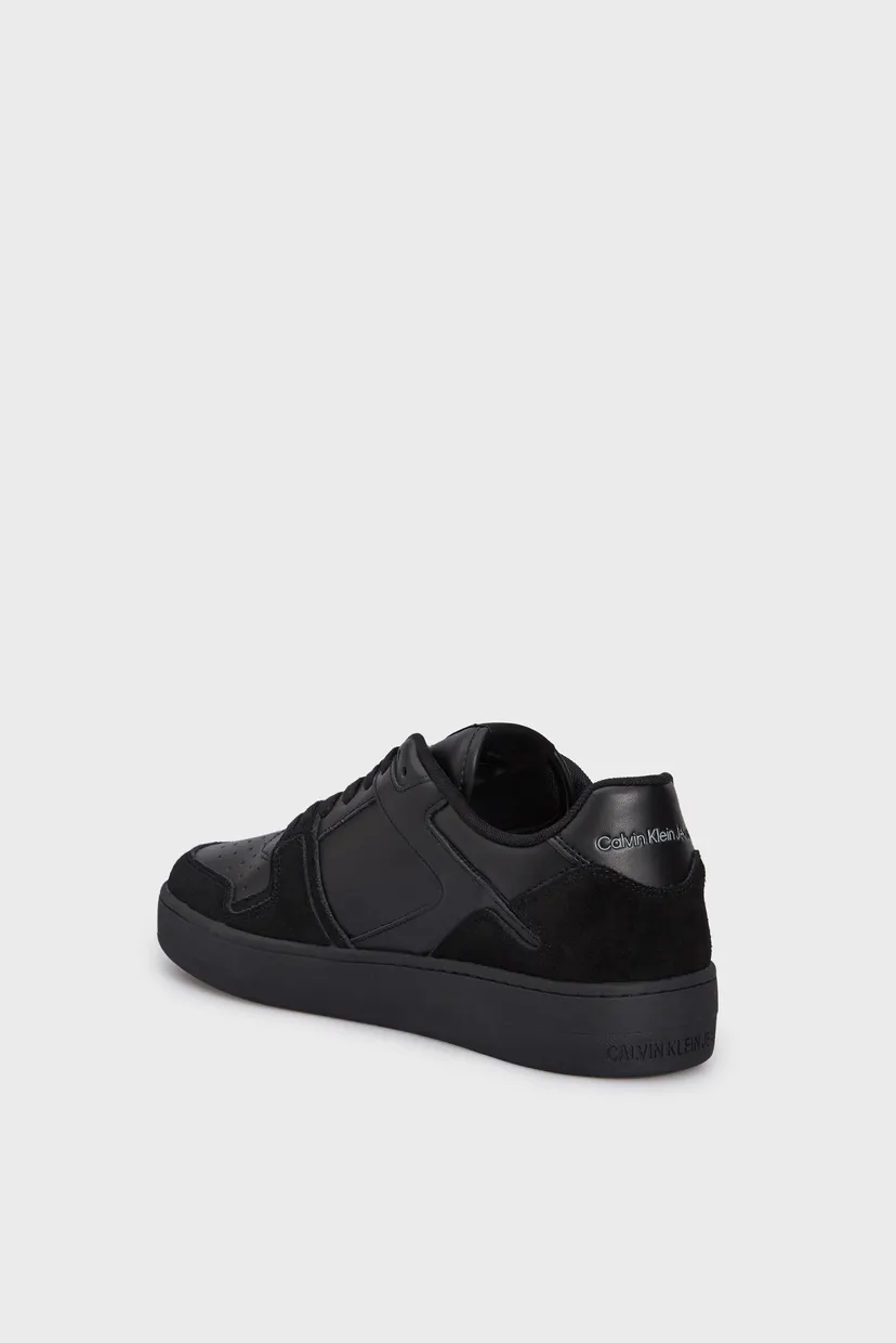 Чоловічі чорні шкіряні снікерси BASKET CUPSOLE LOW LACE MIX 5