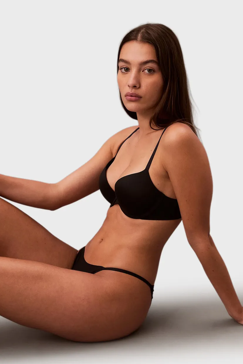 Женские черные трусики STRING BIKINI 5