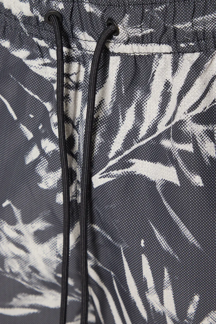 Мужские черные плавательные шорты с узором  MEDIUM DRAWSTRING-PRINT 5