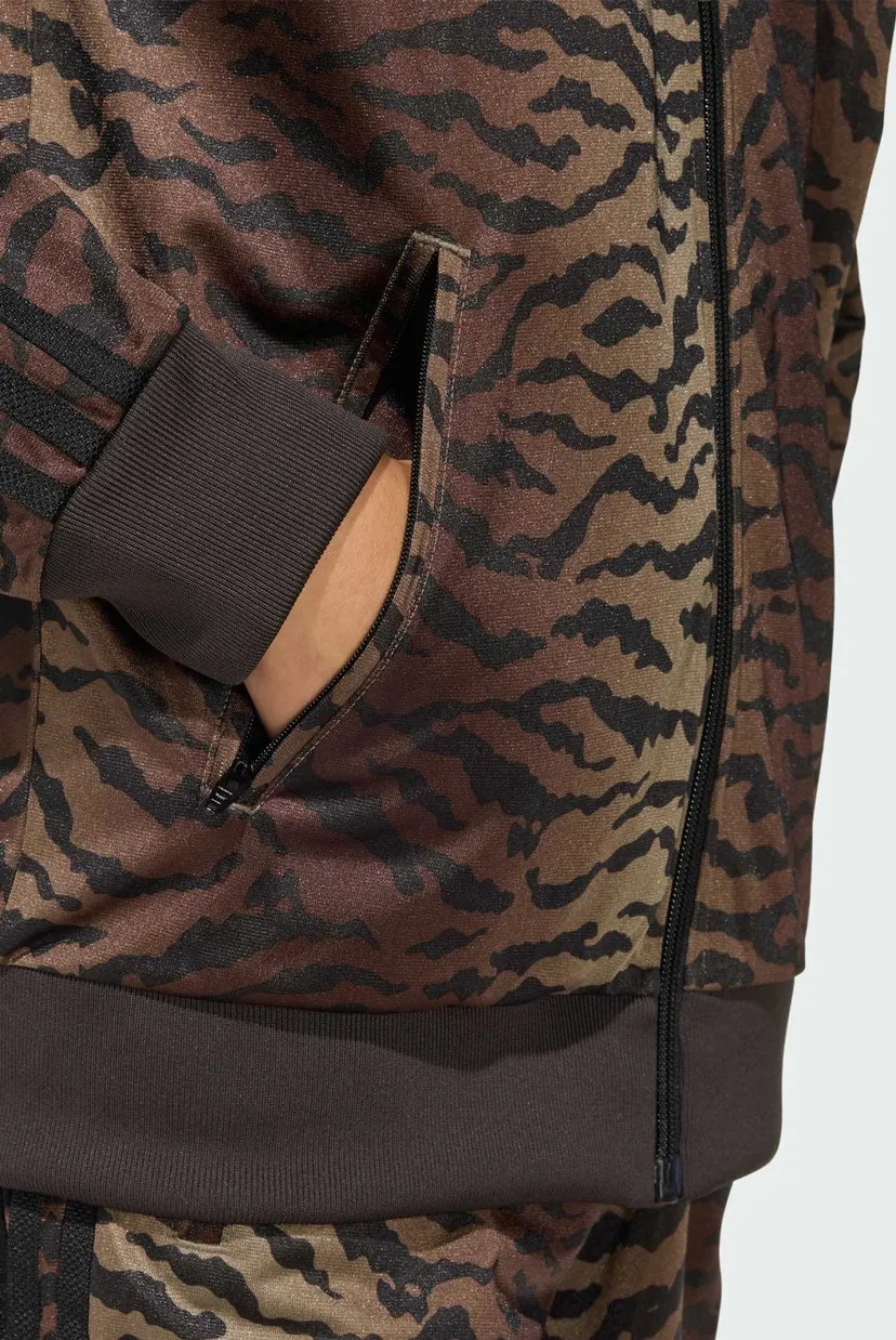 Дитяча коричнева спортивна кофта з візерунком FIREBIRD LOOSE AOP 7