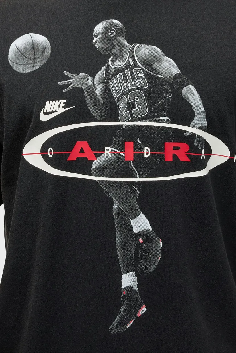 Чоловіча чорна футболка M J BRK 2AIR REISSUE SS CRW 5