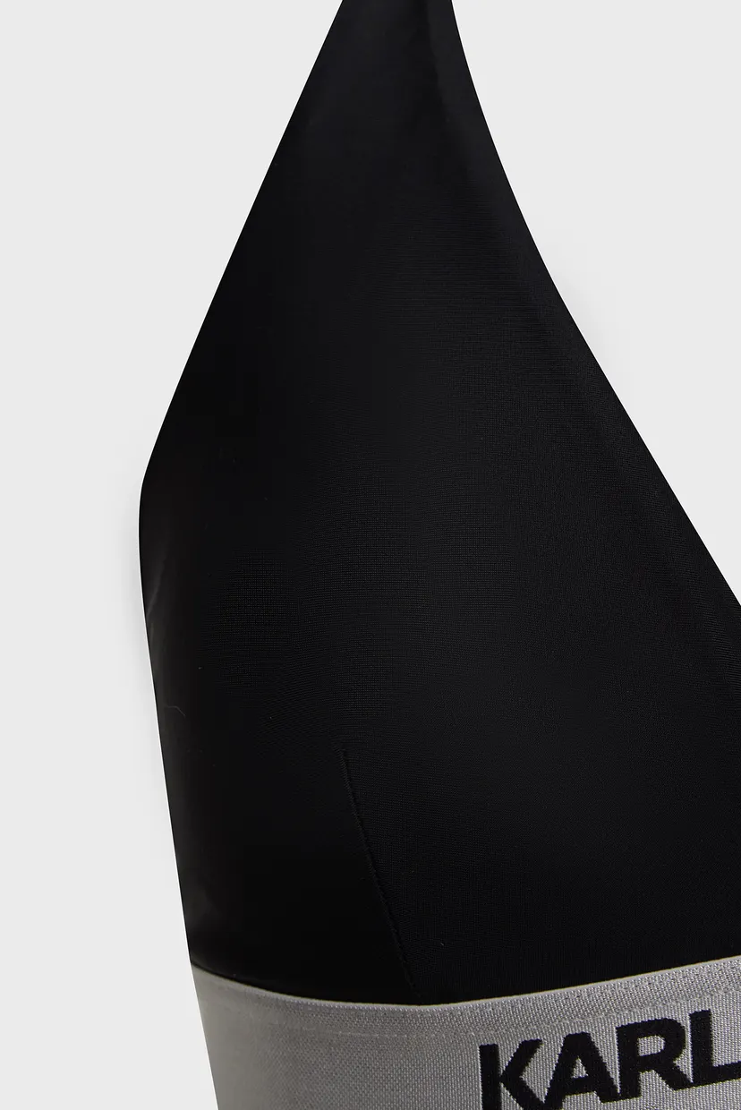 Женский черный лиф от купальника LOGO TRIANGLE TOP W/ ELASTIC 3