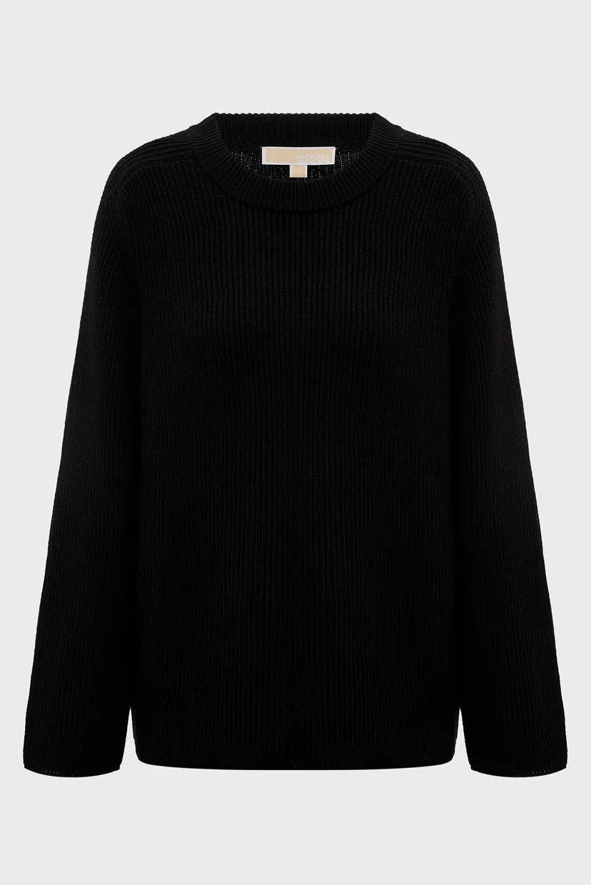 Женский черный шерстяной свитер MERINO BOXY CREW SWTR 4