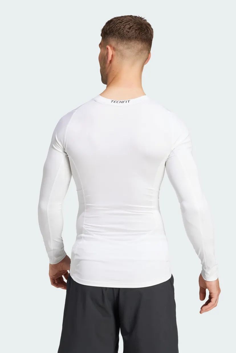 Чоловічий білий лонгслів Techfit Compression Training 3