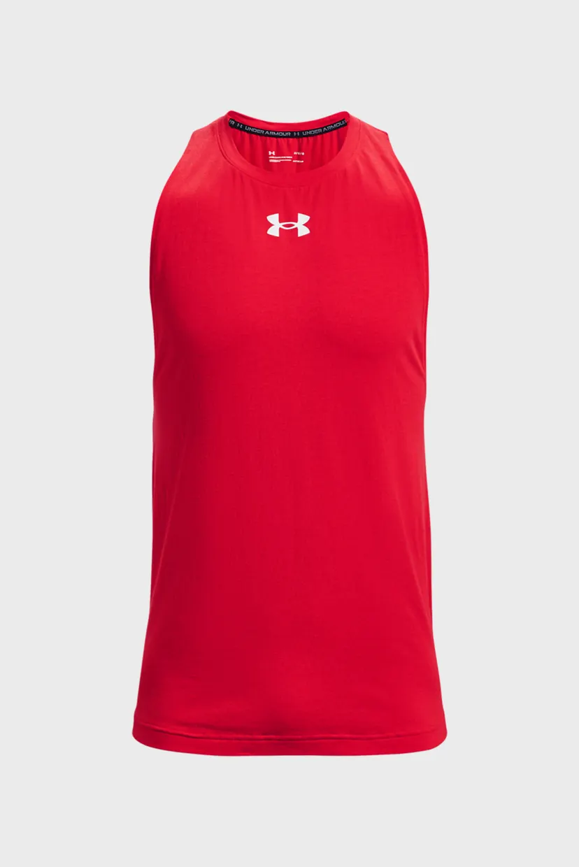 Мужская красная майка UA BASELINE COTTON TANK 5