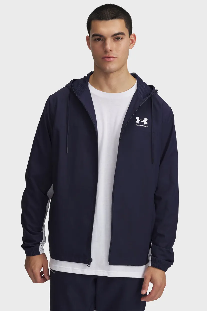 Мужская темно-синяя ветровка UA Rival Wvn Windbreaker Under Armour