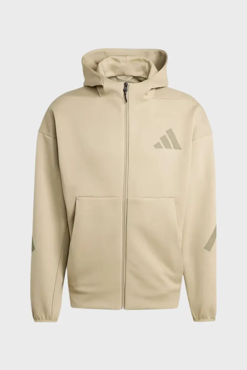 Мужское бежевое худи New adidas Z.N.E. Full-Zip 5