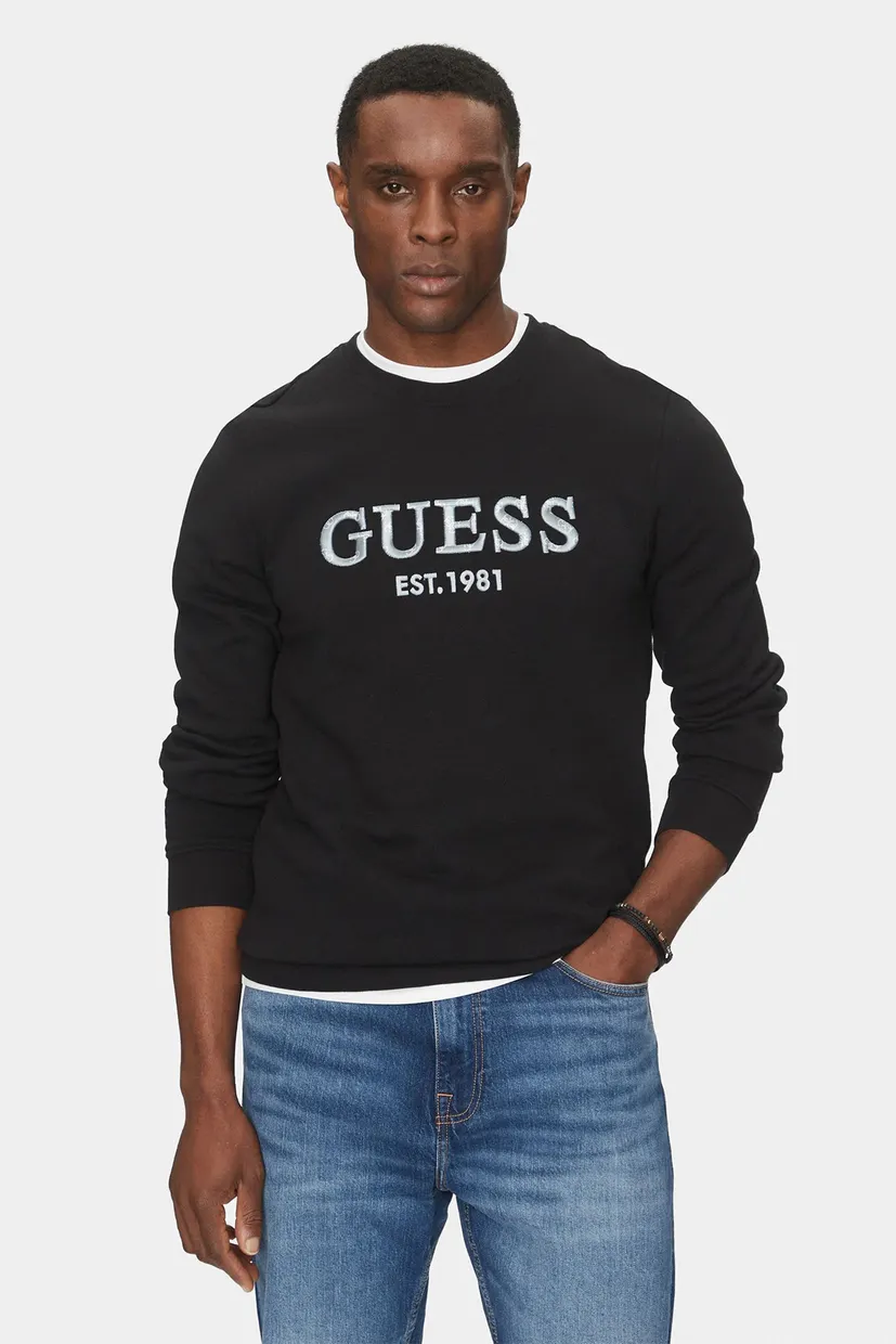 Мужской черный свитшот Guess M5GQ08.KCN01;JBLK — MD-Fashion