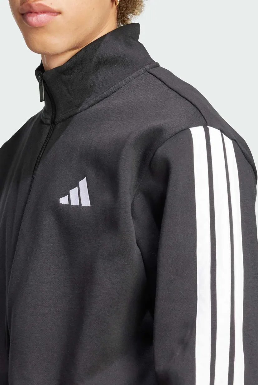 Мужской черный спортивный костюм (кофта, брюки) Sportswear Basic 3-Stripes Fleece 4