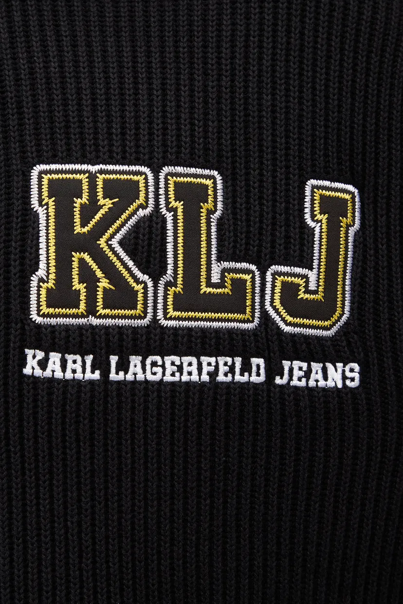 Мужская черная кофта KLJ RELAXED HALFZIP LOGO SWEAT 4