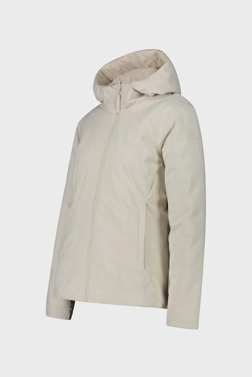 Женская белая двусторонняя куртка FIX HOOD TWILL 5