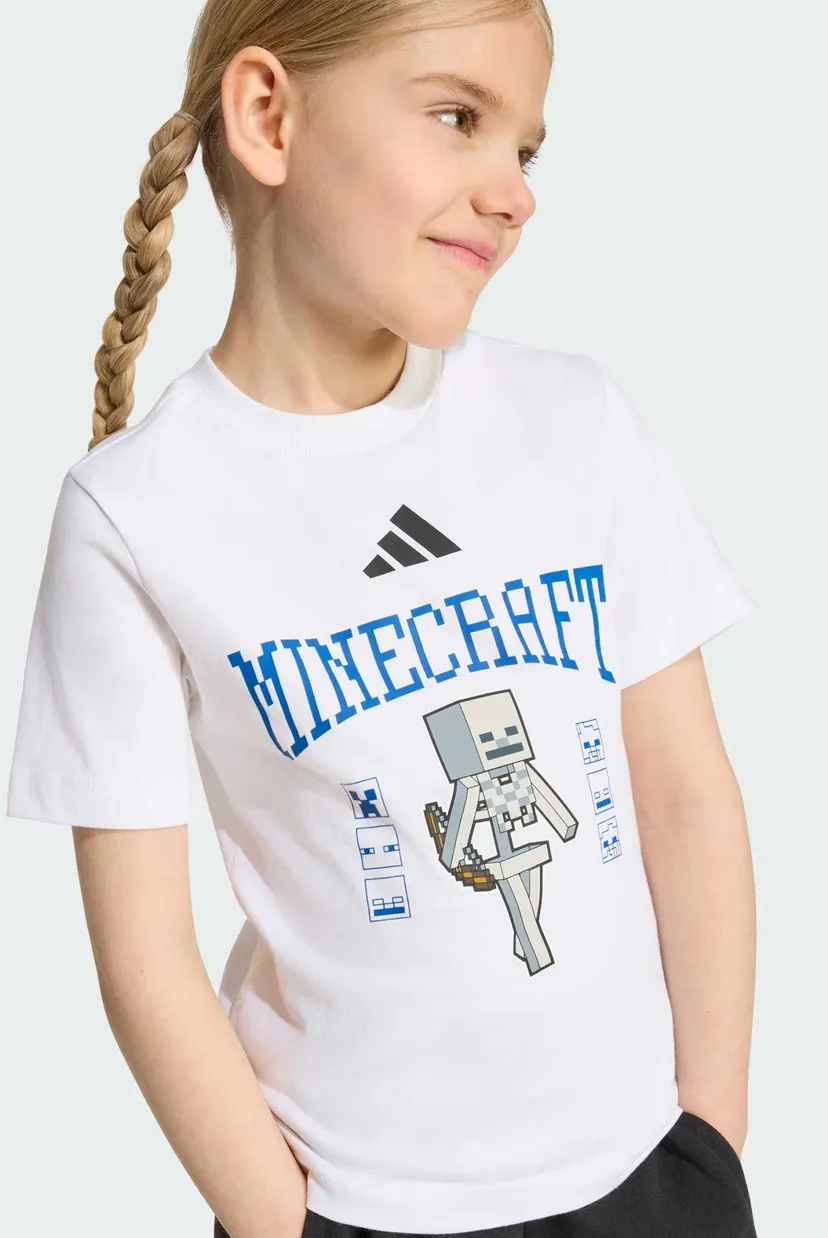 Дитяча біла футболка ADIDAS MINECRAFT 6