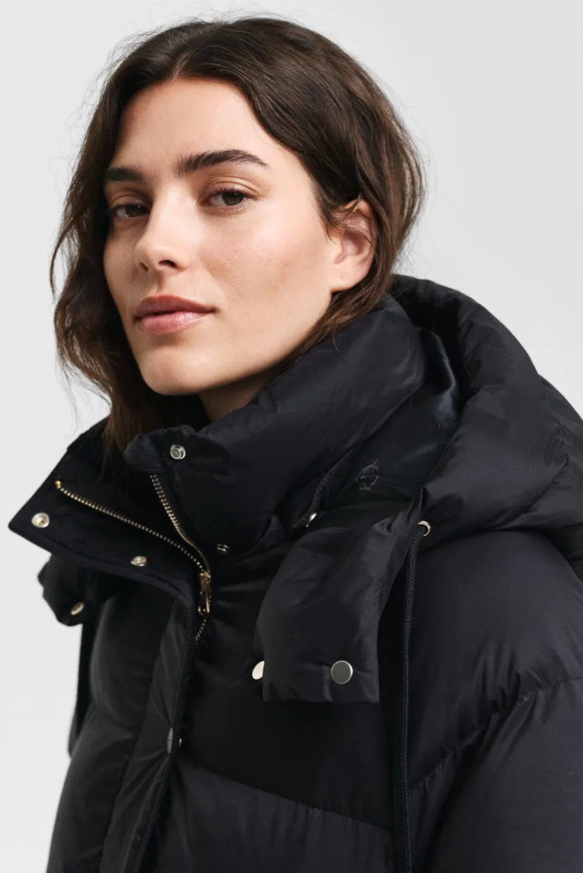 Женский черный пуховик FULL LENGTH DOWN COAT 5