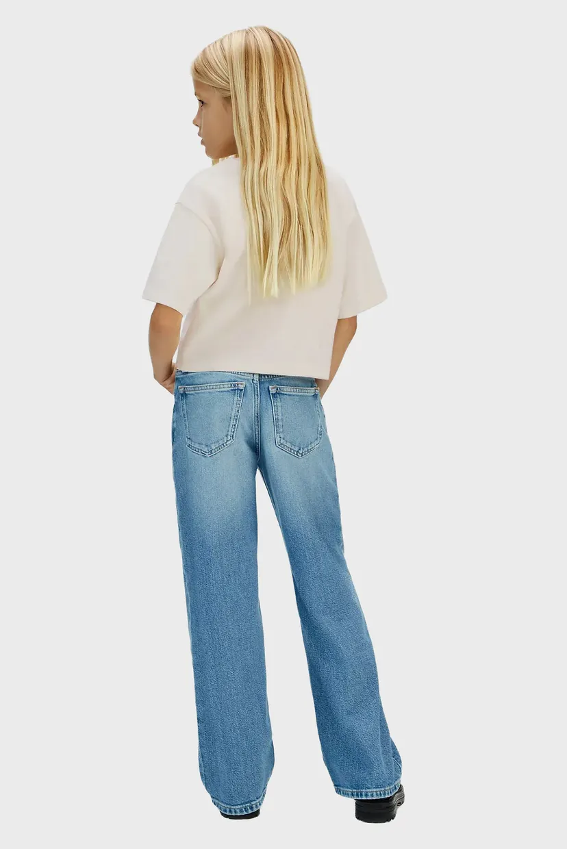Детская белая футболка VELVET MONOGRAM 3