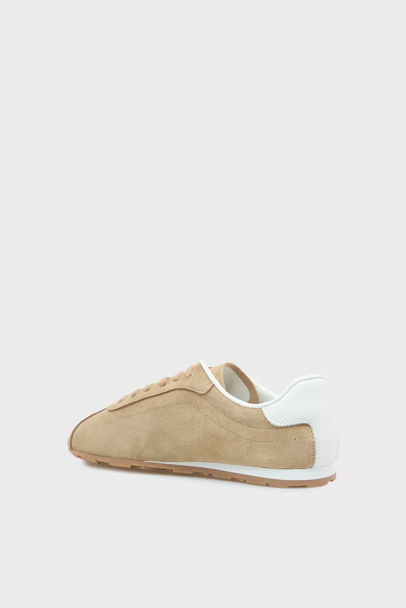 Женские бежевые замшевые кроссовки BELLA LOW RUNNER 5