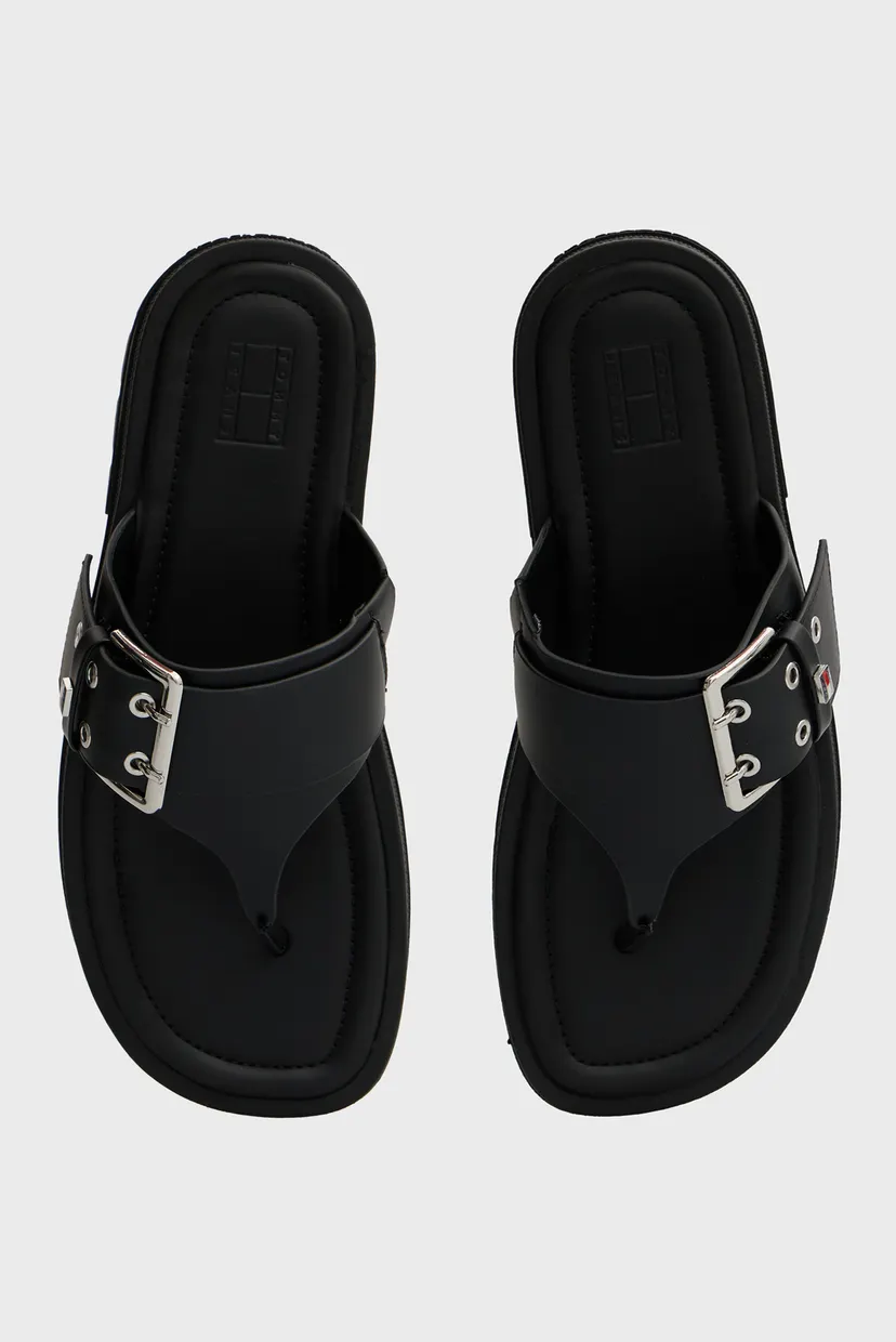 Женские черные вьетнамки BUCKLE 4