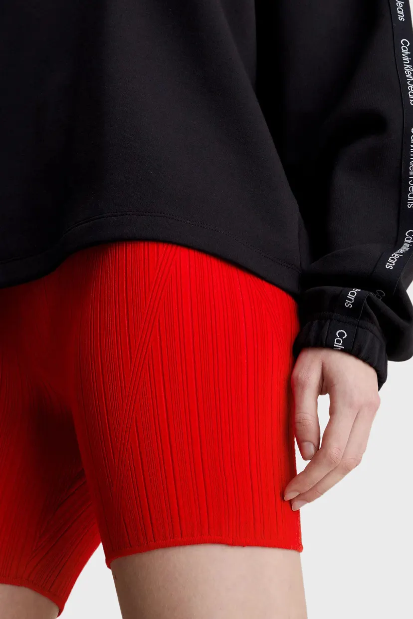 Жіночі червоні велосипедки WOVEN LABEL SWEATER 4