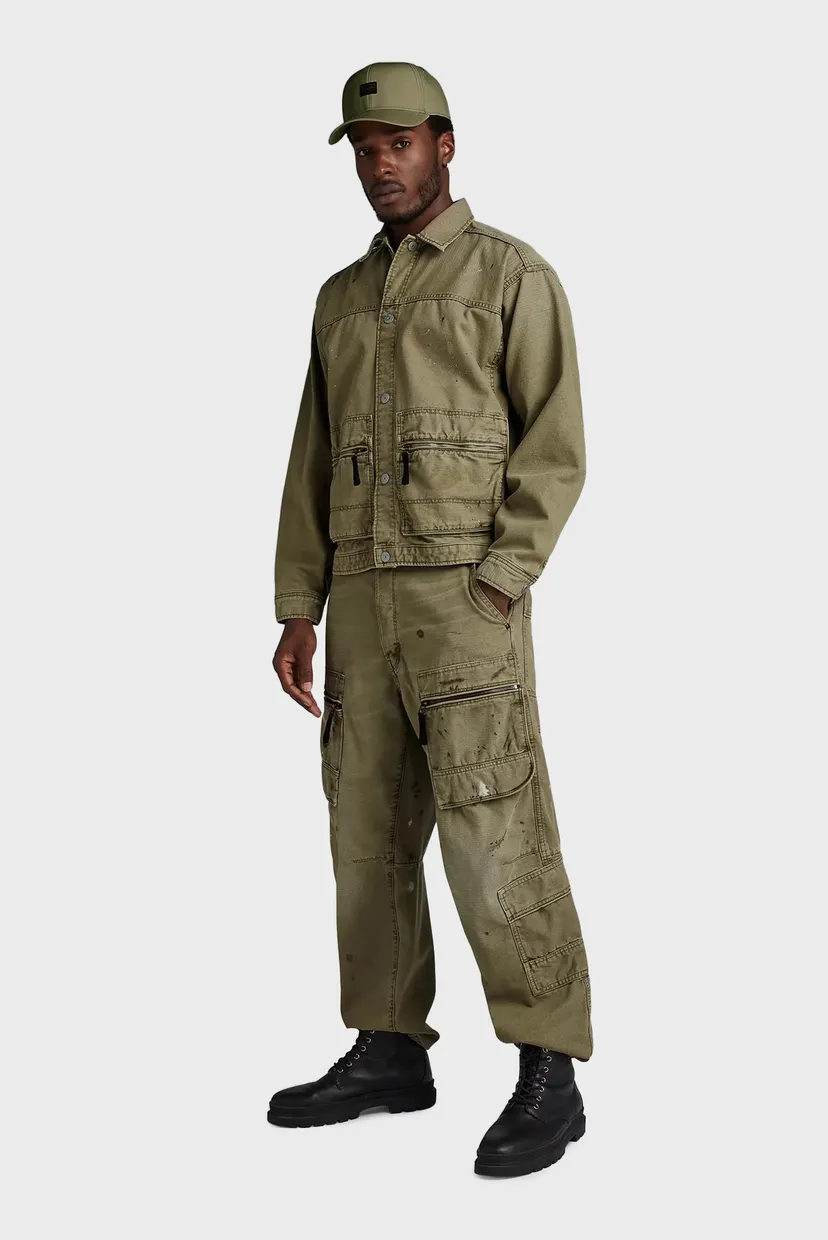 C.E GRK CARGO PANTS LIGHT 2017SS グリーン L Мужские зеленые карго Multi Pocket Cargo Relaxed G-Star RAW D24556