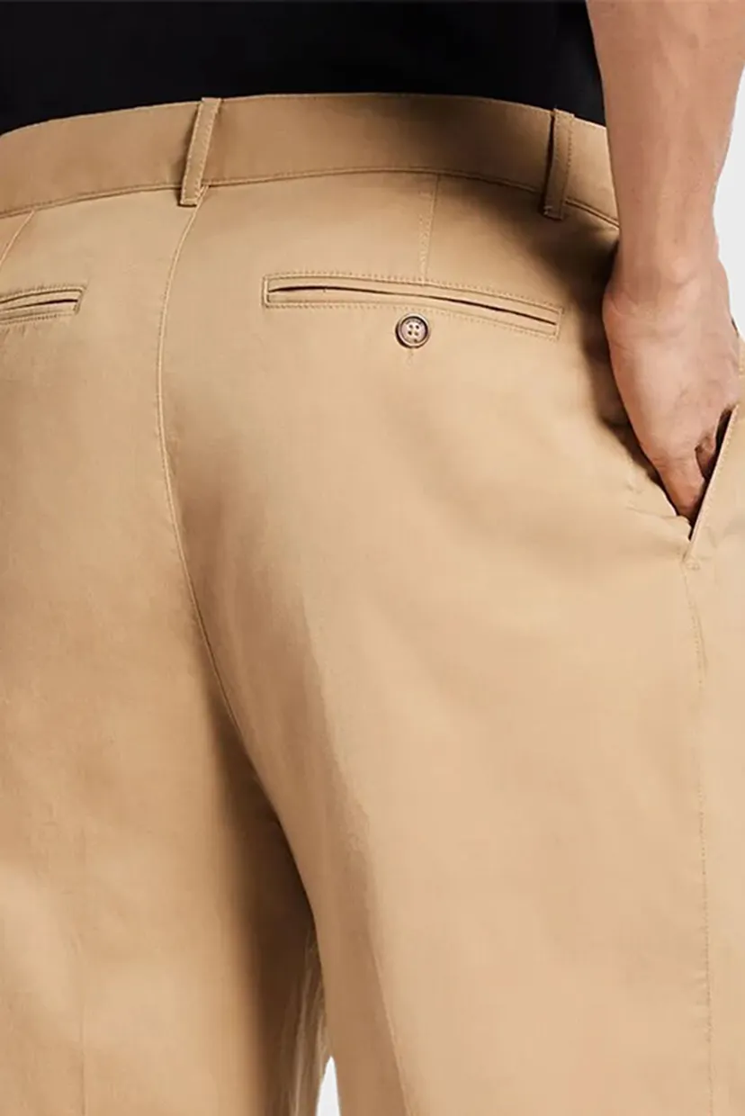 Мужские бежевые брюки PLEATED 3
