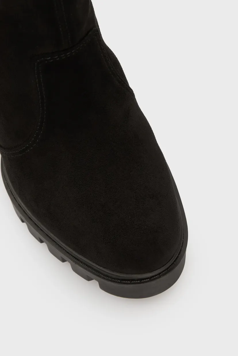 Жіночі чорні ботильйони HEEL PLATFORM ZIP BOOT SS 4
