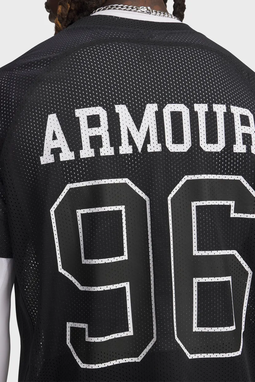 Мужская черная футболка UA Mesh Jersey 4