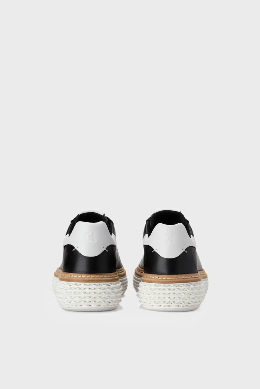 Женские черные кожаные сникерсы GrandPrø Court SKYWEAVE™ 4