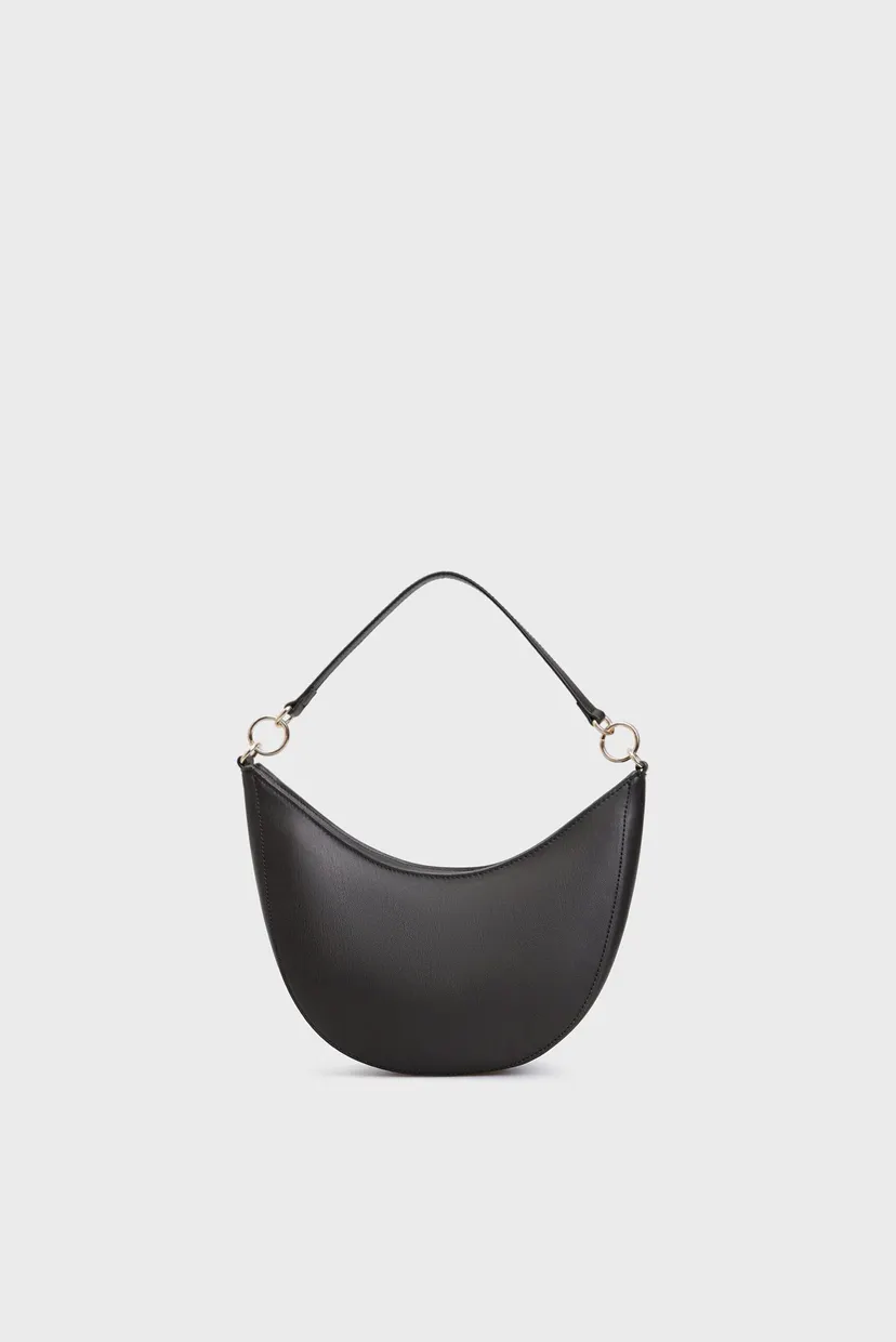 Жіноча чорна сумка TH MONOTYPE SADDLE BAG 4