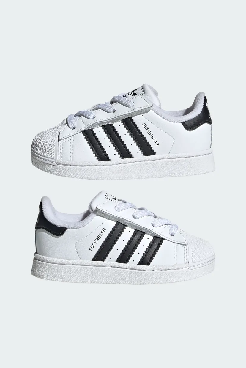 Дитячі білі снікерси Superstar II Elastic Lace Kids 7