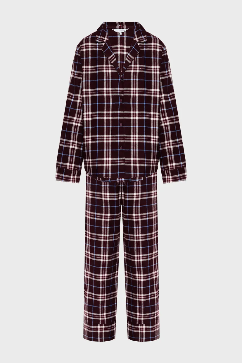 Жіноча картата піжама (сорочка, брюки)  LS FLNL SHIRT PJ PANTS SET 6