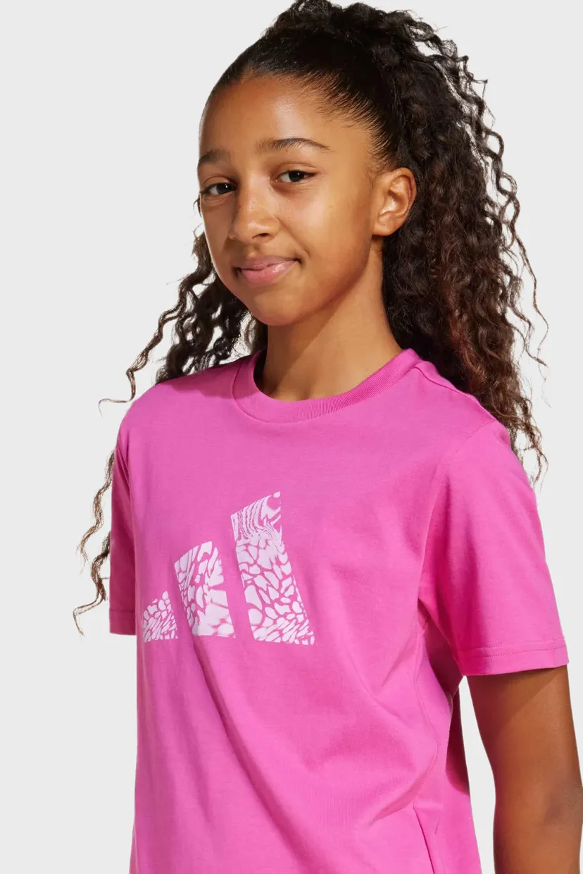 Детская малиновая футболка Animal-Print Graphic Kids 4