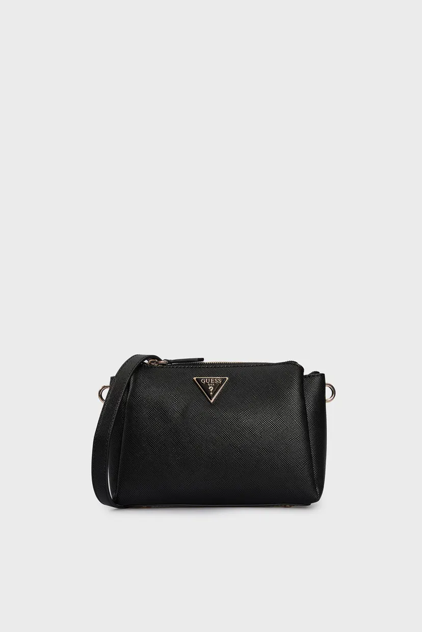Женская черная сумка NOELLE TRI COMPARTMENT XBODY Guess