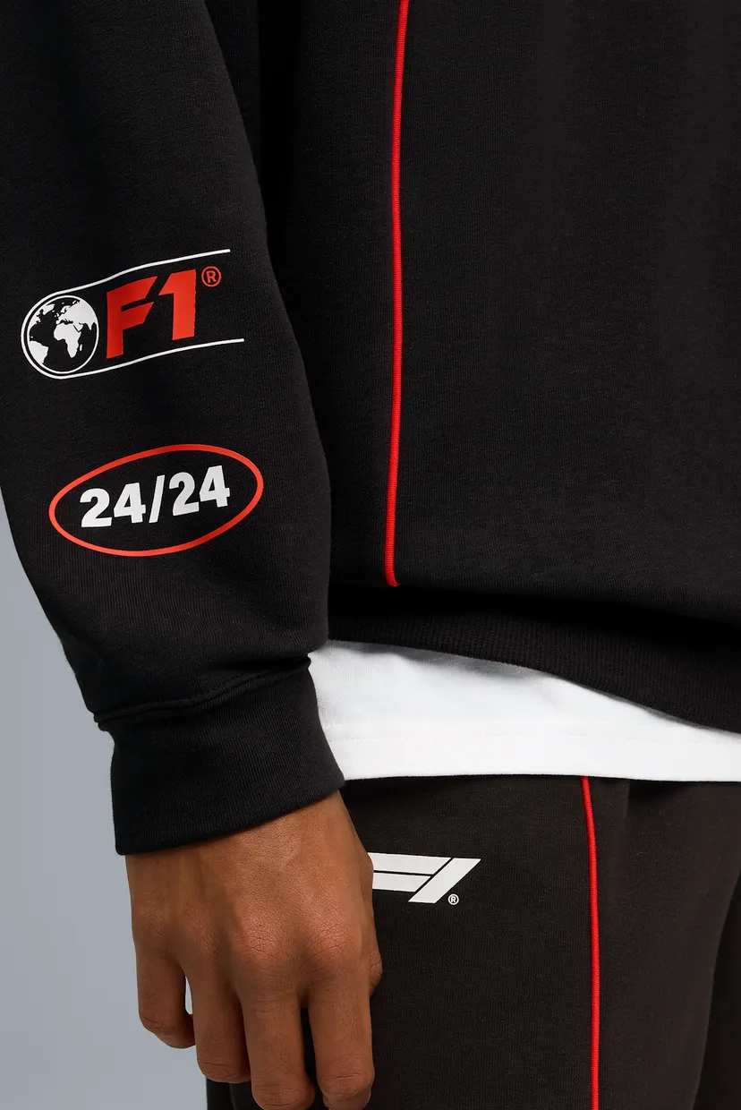 Чоловіче чорне худі F1® Relaxed Graphic Hoodie Men 5