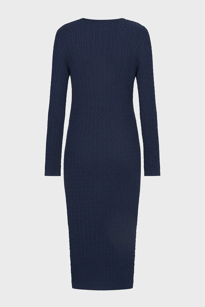 Жіноча темно-синя сукня MINI CABLE KNIT DRESS 9