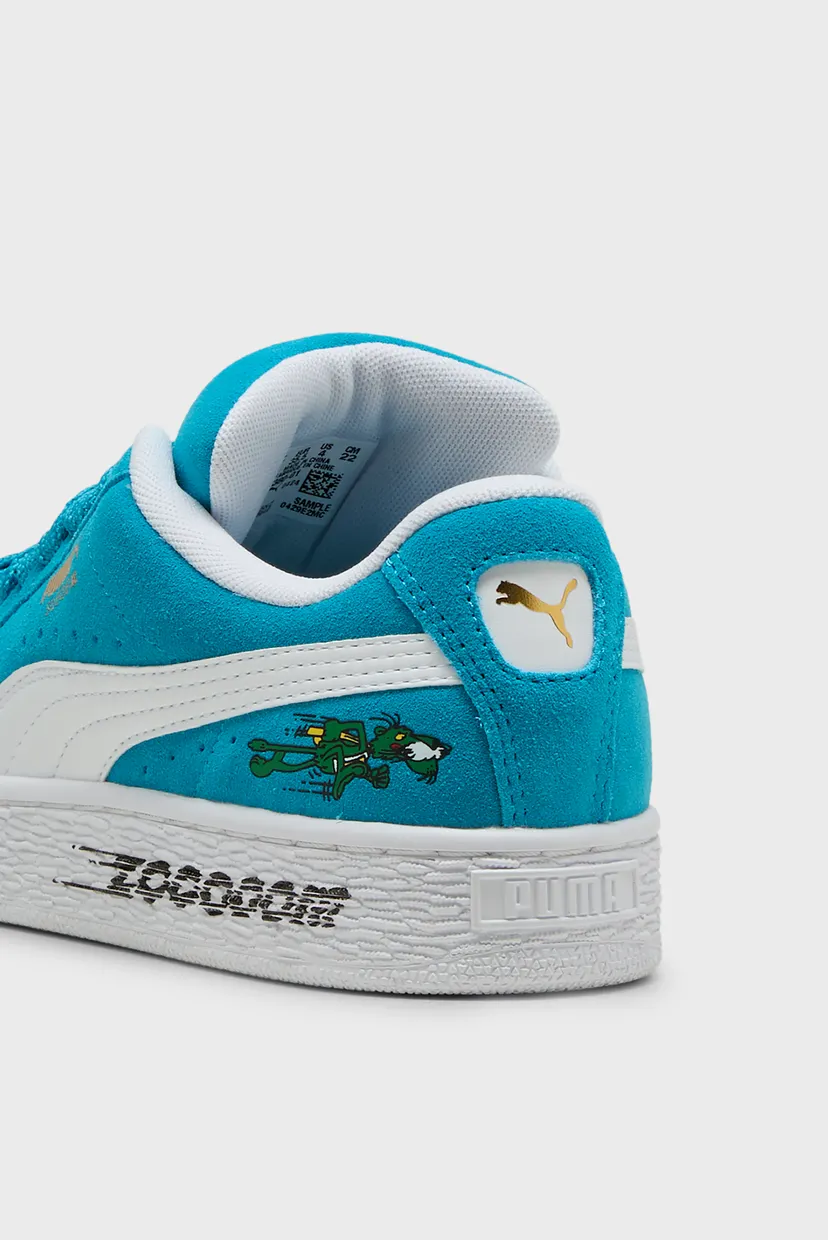 Детские голубые замшевые сникерсы Super PUMA Suede XL Sneakers Youth 5