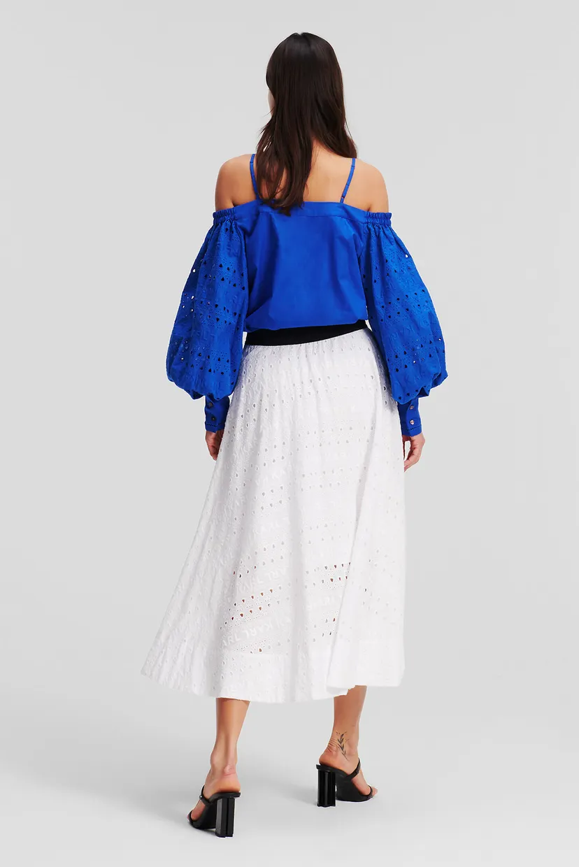 Жіноча біла спідниця EMBROIDERY SKIRT 4