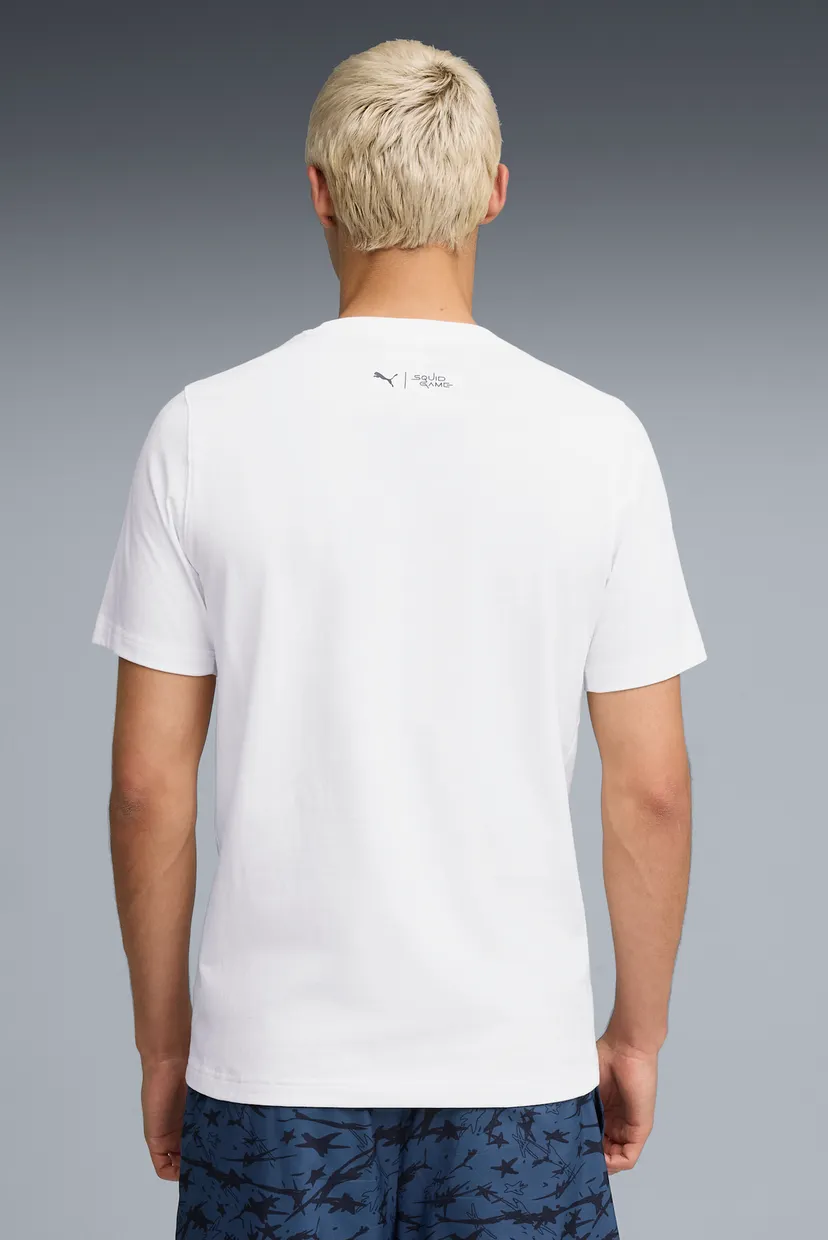 Мужская белая футболка PUMA x SQUID GAME Tee Men 3