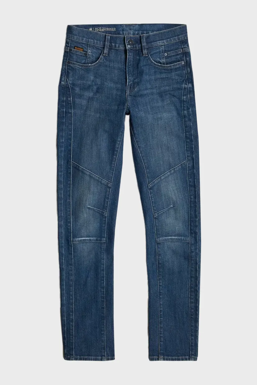 Жіночі темно-сині джинси Ace 2.0 Biker Slim Straight Wmn 6