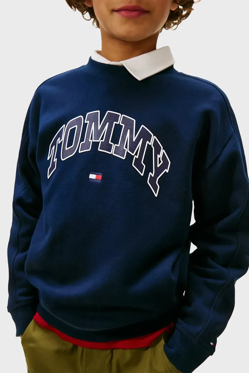 Детский темно-синий свитшот VARSITY RAISED PRINT 4