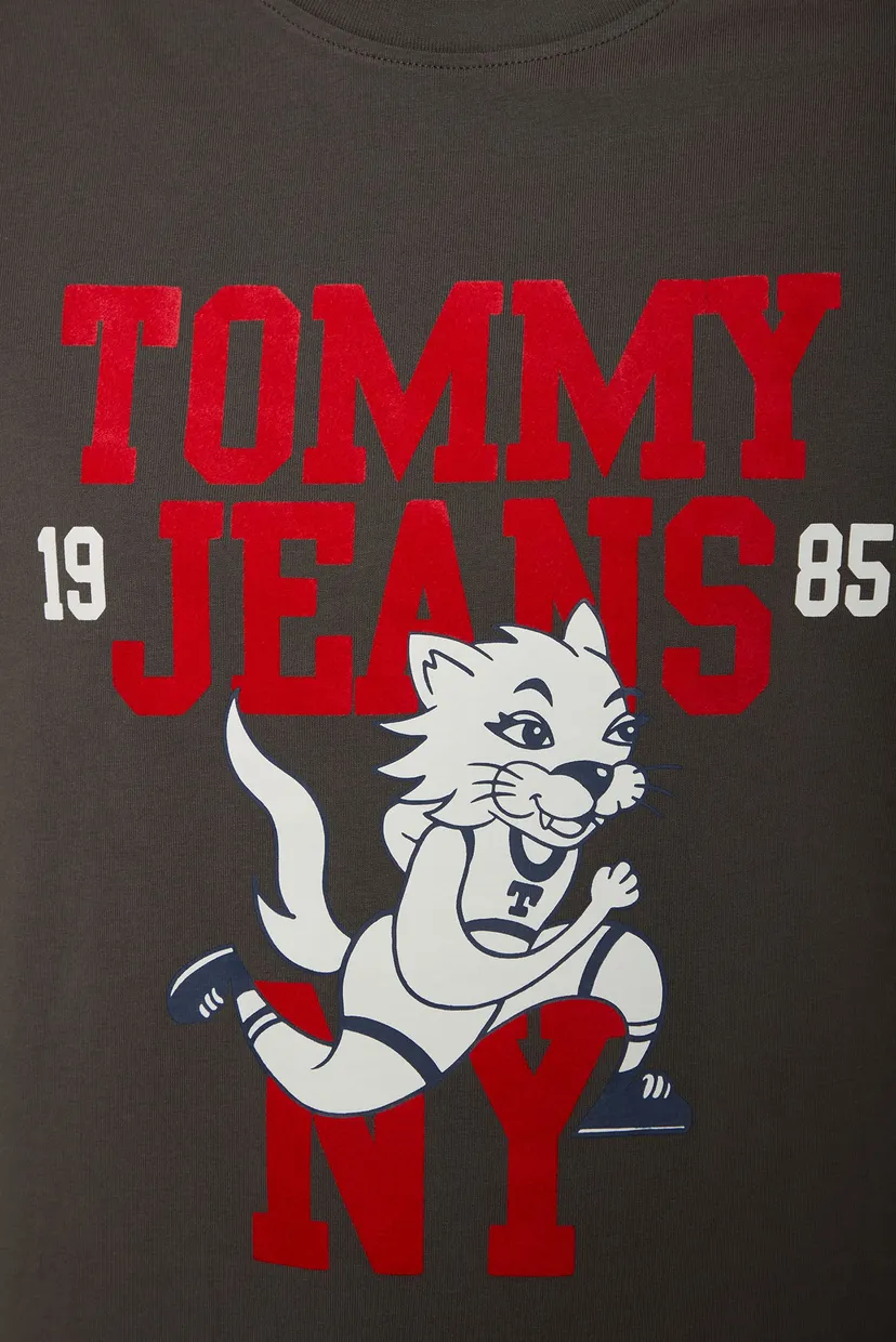 Жіноча сіра футболка TJW RUNNING CAT GRAPHIC 2 TEE 5