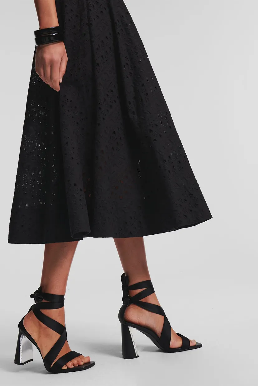Жіноча чорна спідниця EMBROIDERY SKIRT 5