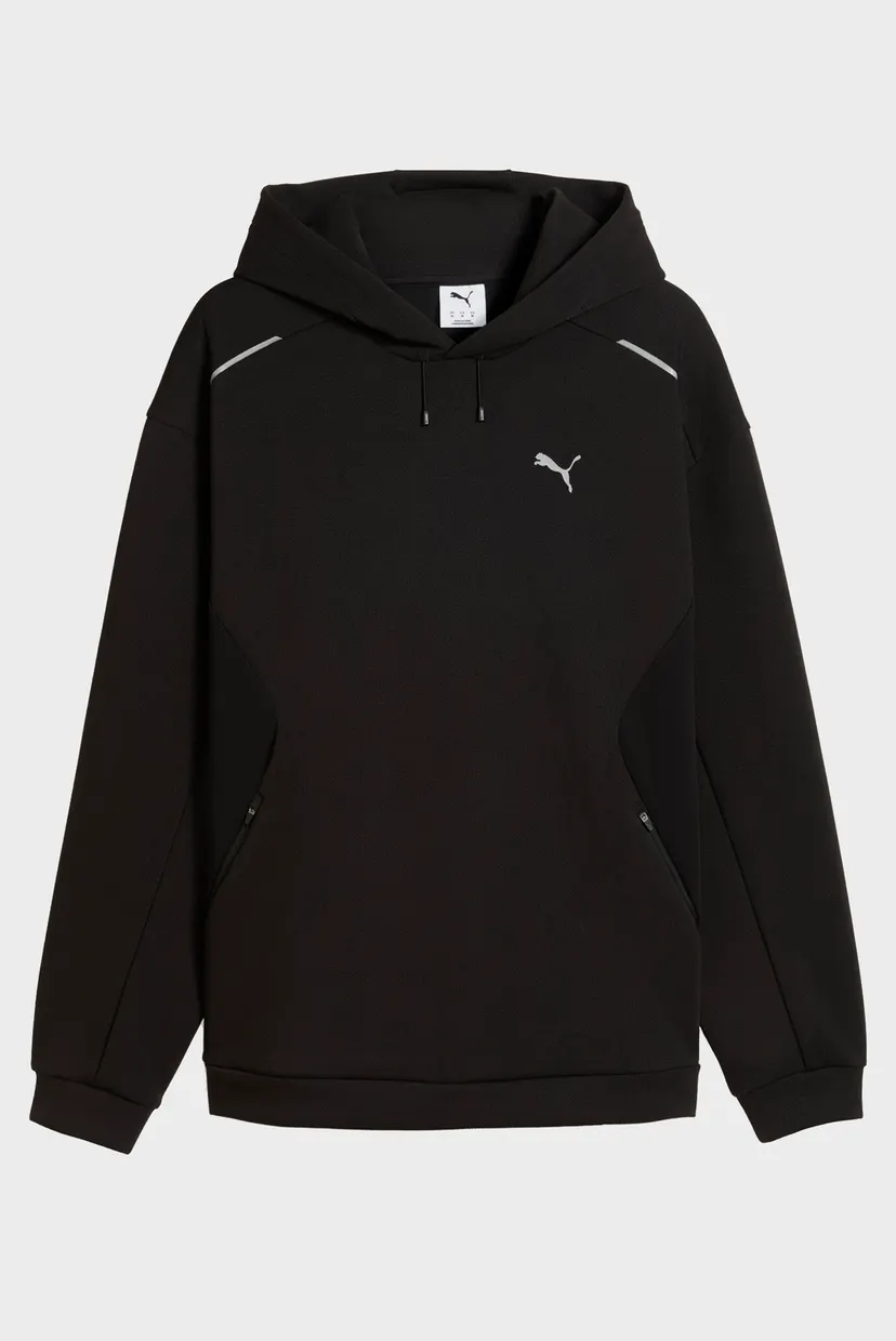 Мужское черное худи PUMATECH Relaxed Hoodie Men 6