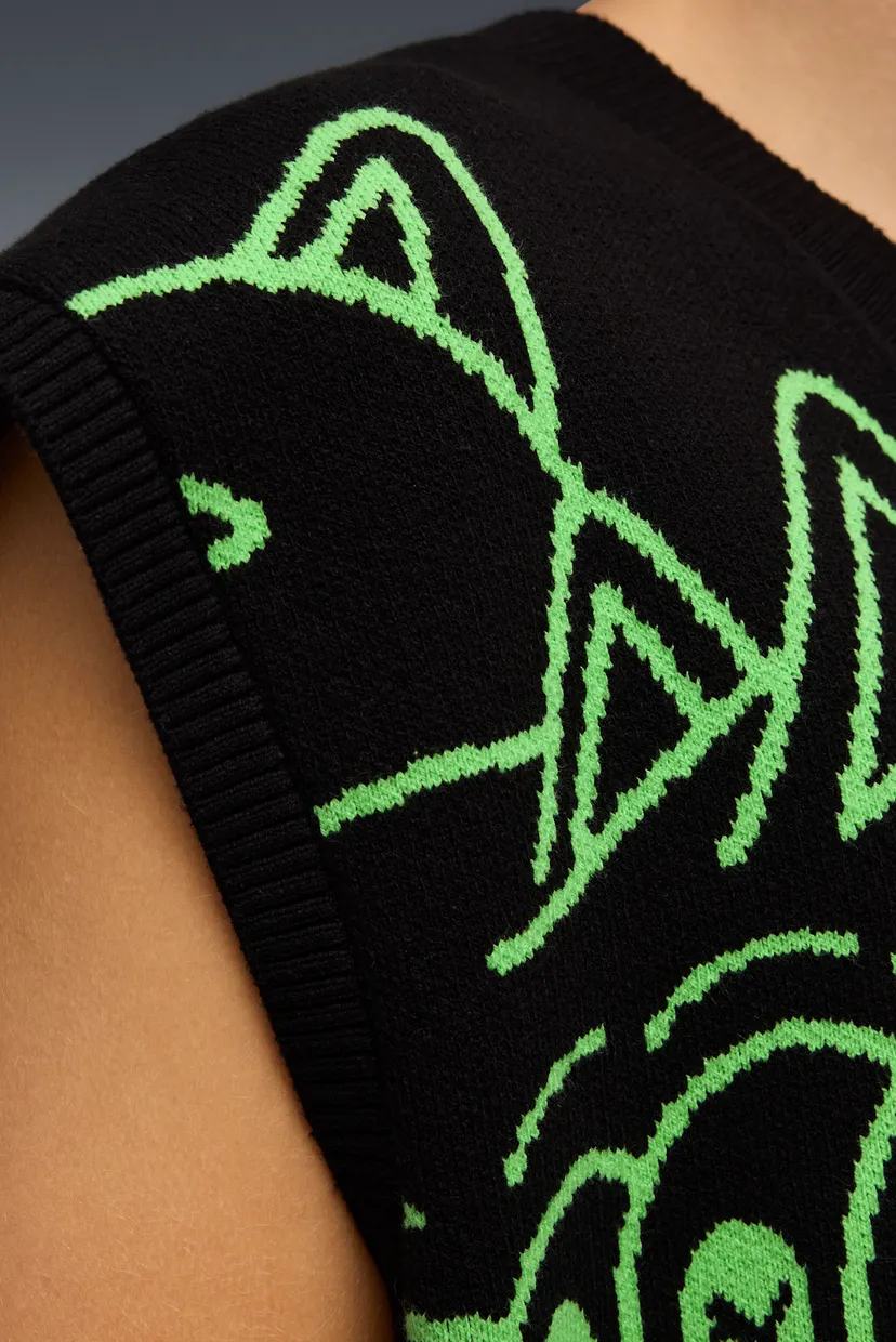Чоловічий чорний жилет PUMA x RIPNDIP Knitted Vest Men 5