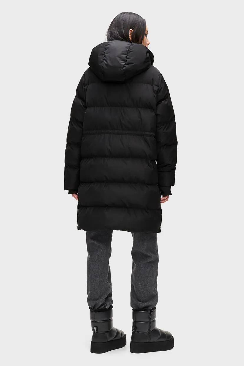 Жіноча чорна куртка long Karl Lagerfeld Jeans A4W15023 — MD-Fashion